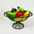 Canary Yellow Mid-Century Italian Venetian Glass Fruit & Vegetables in Wire Bowl Murano Attributed - Set of 13 For Sale - Image 8 of 13