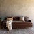English Modern English Sofa in Chestnut Brown in Faux Velvet Mohair With Down Cushion For Sale - Image 3 of 11