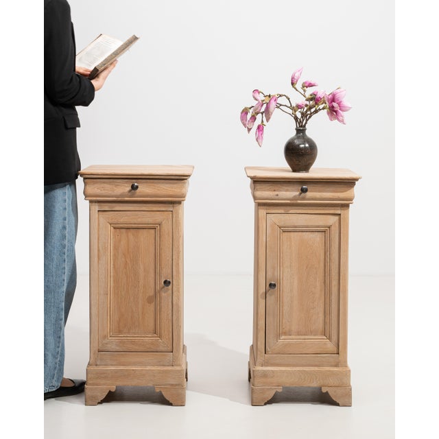 19th Century Pair Of Oak Louis Philippe Side Tables For Sale - Image 11 of 14