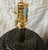 Contemporary Ethan Allen Espresso Woven Rattan Table Lamps-a Pair For Sale - Image 3 of 7