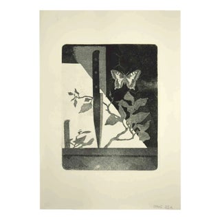 Leo Guida, The Knife and Butterfly, Etching, 1970s For Sale