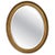 Glass Large Oval Gilt Wall Mirror For Sale - Image 7 of 7