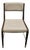 Interlude Home Tate Mid-Century Modern Dining Chair in Walnut & Cream Latte For Sale