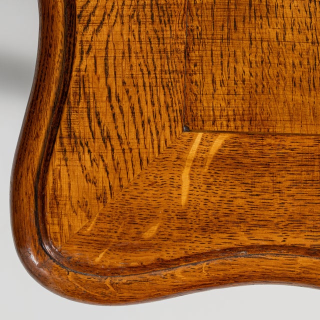 French 19th Century French Chestnut Brown Louis XV Oak Side Table For Sale - Image 3 of 15