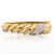 Art Deco 18k Gold Hammered Finish Diamond Pave Bangle Bracelet For Sale - Image 3 of 7