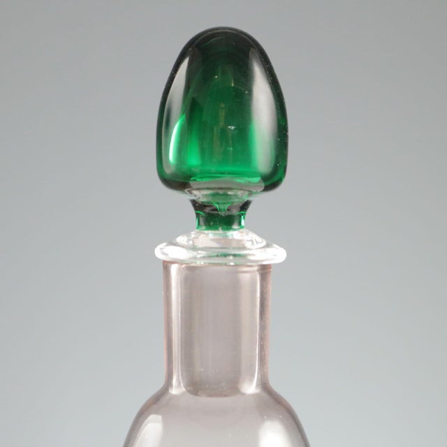 Murano Glass Bottle by Carlo Moretti For Sale - Image 3 of 7