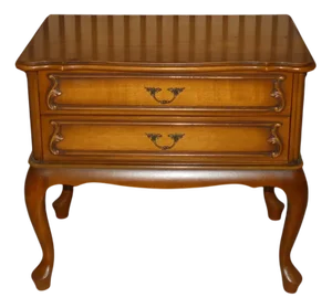 Chippendale Style Chest of 2 Drawers, 1960s
