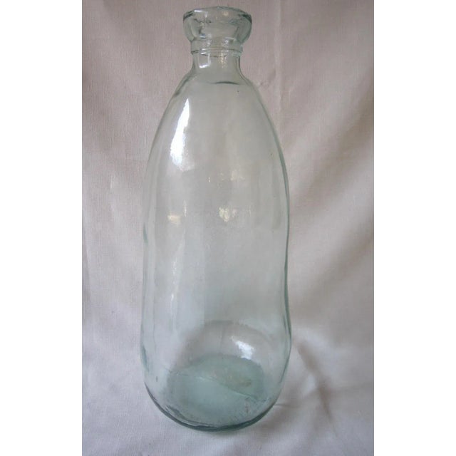 Glass Spanish Mid Century Glass Demijohn For Sale - Image 7 of 7