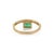 14k Yellow Gold Octagon Cut Floating 1 Carat Emerald Diamond Ring Size 4 For Sale - Image 10 of 18