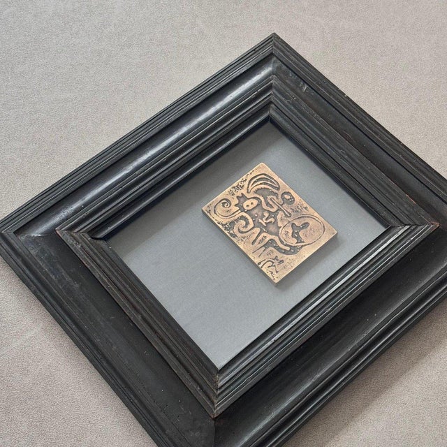 Metal Joan Miró, Laurels Number One Relief, 20th Century, Patinated Bronze For Sale - Image 7 of 7