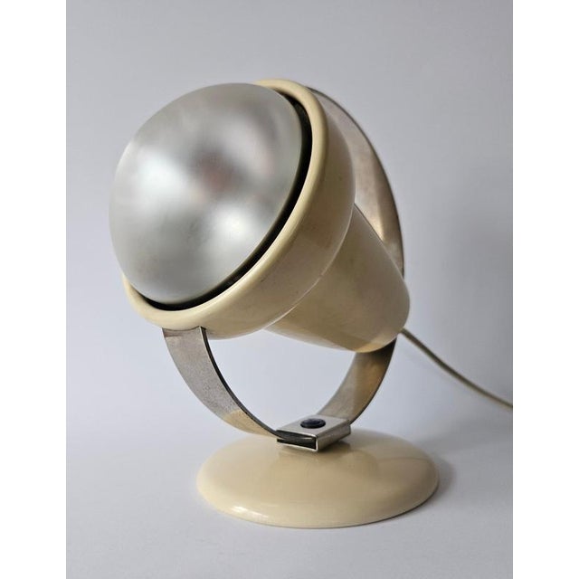 Mid-Century Glass Table Lamp by Charlotte Perriand for Philips, Netherland, 1960s For Sale - Image 6 of 18