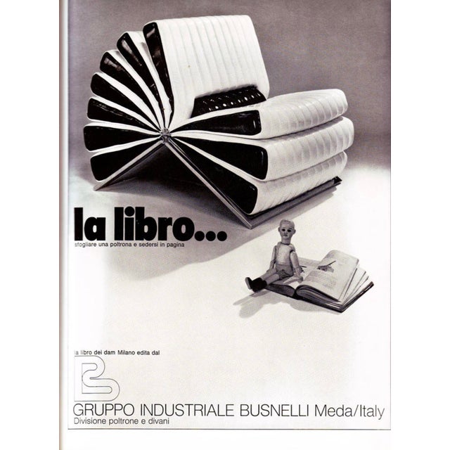 White Original Libro Chair by Gruppo DAM for Busnelli, 1970 For Sale - Image 8 of 18