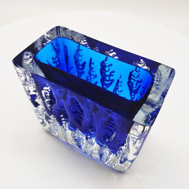 Rectangular Ashtray or Catch-All in Handcrafted Murano Glass attributed to Mandruzzato, Italy, 1960s For Sale - Image 9 of 11