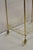 Vintage Mid Century Modern Gold Metal 2 Tier Rolling Bar Tea Cart Server For Sale - Image 11 of 12