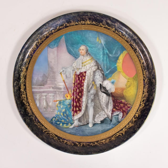 Late 19th-Century French Louis XVI-Revival Ormolu Sèvres-Style Porcelain Ornamental Guéridon For Sale - Image 9 of 18