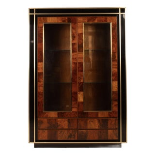 Bar Showcase in Sequoia Burl by Mario Sabot, 1970s For Sale