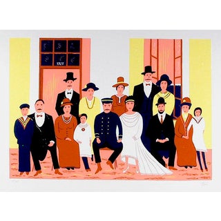 Francois 'Fanch' Ledan Wedding Family Portrait Print For Sale