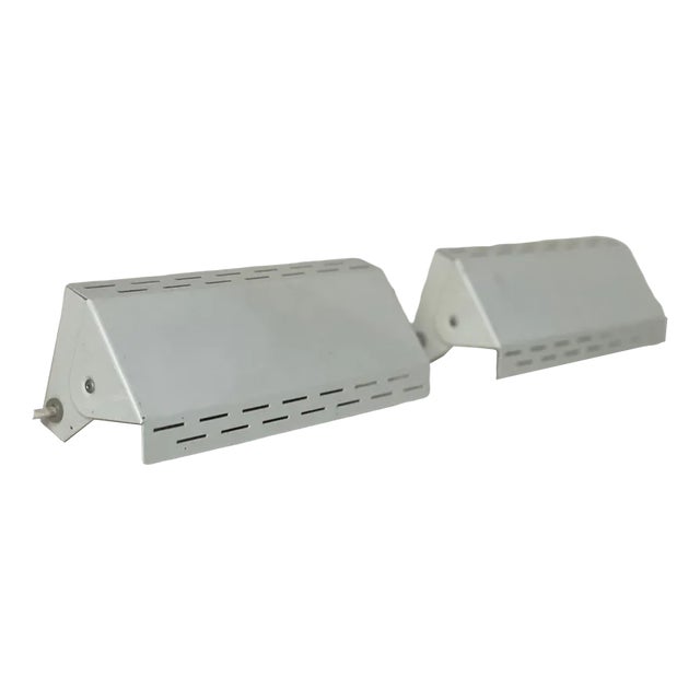 Danish Metal Wall Lamps, 1960s, Set of 2 For Sale
