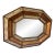 Spanish Colonial Mirror Reverse Hand Painted Glass Frame by Edmundo Contreras For Sale