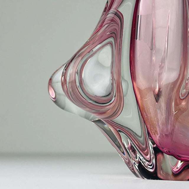 Vintage Murano Glass Chambord Vase from Fratelli Toso, Italy, 1960s For Sale - Image 9 of 14