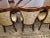 John Widdicomb Set of 8 Pristine Klismos Dining Room Chairs With Gold Satin Damask For Sale In Dallas - Image 6 of 12