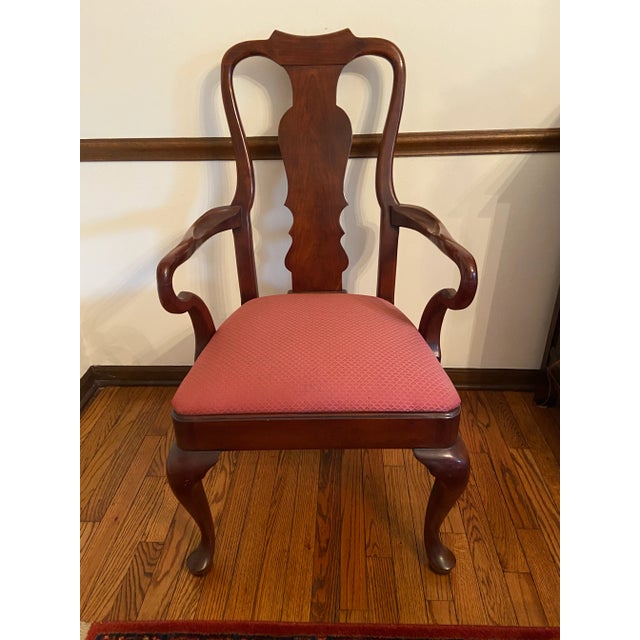 Traditional 1980s Henredon Georgian Style Mahogany Double Pedestal Dining Table and Chairs - Set of 11 For Sale - Image 3 of 7
