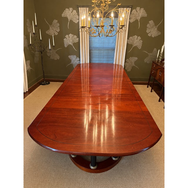 Custom Alf Sharp Dining Table With 3 Leaves For Sale - Image 4 of 16