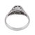 1950s Gia 3.12 Carat Old European Cut Diamond Platinum Engagement Ring, Size 7.75 For Sale In Los Angeles - Image 6 of 6