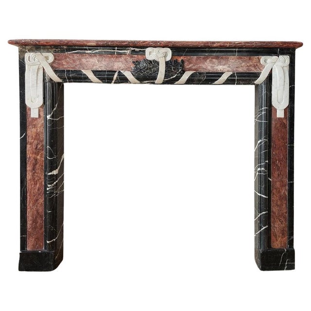 Art Deco Fireplace in Marble For Sale - Image 15 of 15