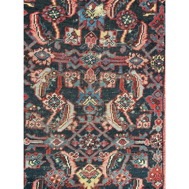 Nice late 19th century little fragment from a larger malayer rug with beautiful tribal and stylized designs and nice...