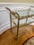 Italian Brass and Glass Three Tier Tea Bar Cart on Wheels For Sale - Image 4 of 6