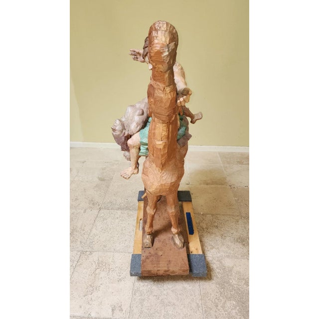 Peter Leventhal Horse With Nude Riders Large Art Sculpture Over 4 Feet Tall! For Sale - Image 9 of 13