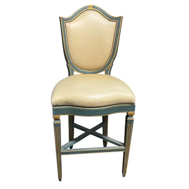 Tall Charles Pollock for William Switzer Shield Back Swivel Barstool. This listing is for one barstool, but we have three...