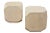Modern Vintage Restored Ron Seff Shagreen and Bone Dice Side or End Tables Pair Of, Rare For Sale - Image 3 of 13