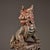 Metal Late 19th Century Gilt Bronze Qilin Incense Burner, Mythical Beast Censer, 1.8kg For Sale - Image 7 of 10