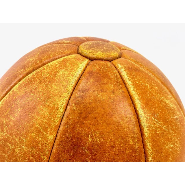 Mid-Century Leather Medicine Ball, 1950s For Sale - Image 6 of 11