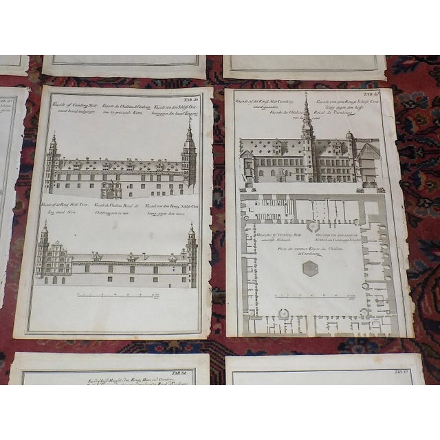 Mid 18th Century Authentic Antique 18th C. Architectural Facades Imperial Folio Copperplate Engravings- -- Set of 12 For Sale - Image 5 of 8