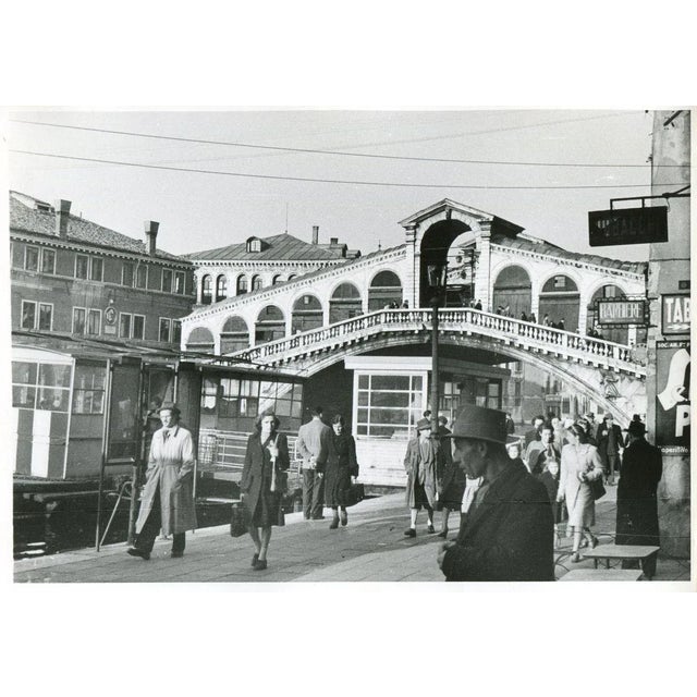 1950s Venice Rialto Bridge, 1954 For Sale - Image 5 of 5