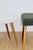 Textile High Stool in Green Olive Boucle Lamb For Sale - Image 7 of 8