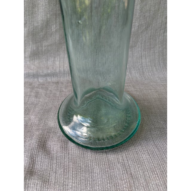 Italian Extra Tall Vintage Italian Glass Pasta Spaghetti Jar With Cork Top For Sale - Image 3 of 14