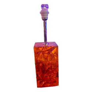 Fractal Resin Table Lamp by Marie-Claude De Fouquières, 1960 For Sale