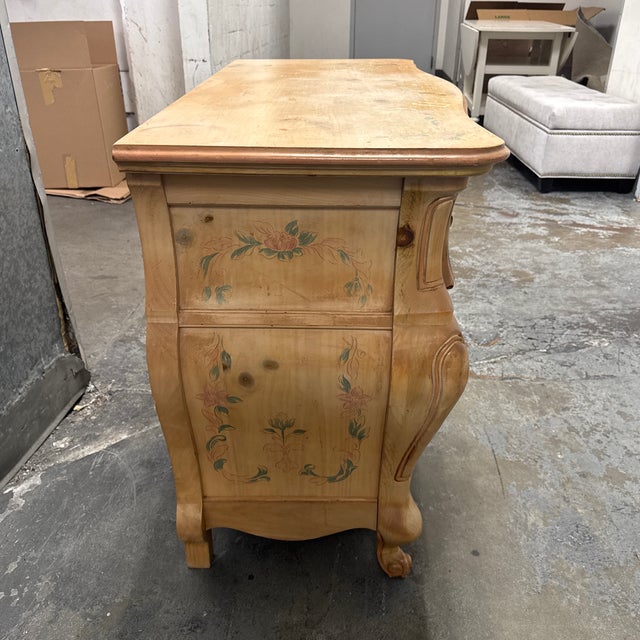 Wood Pulaski Furniture Bombe Chest of Drawers For Sale - Image 7 of 12