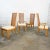Late 20th Century Modern Campaign Style Dining Chairs Light Wood & Cane by American of Martinsville, Set of 4 For Sale - Image 16 of 16