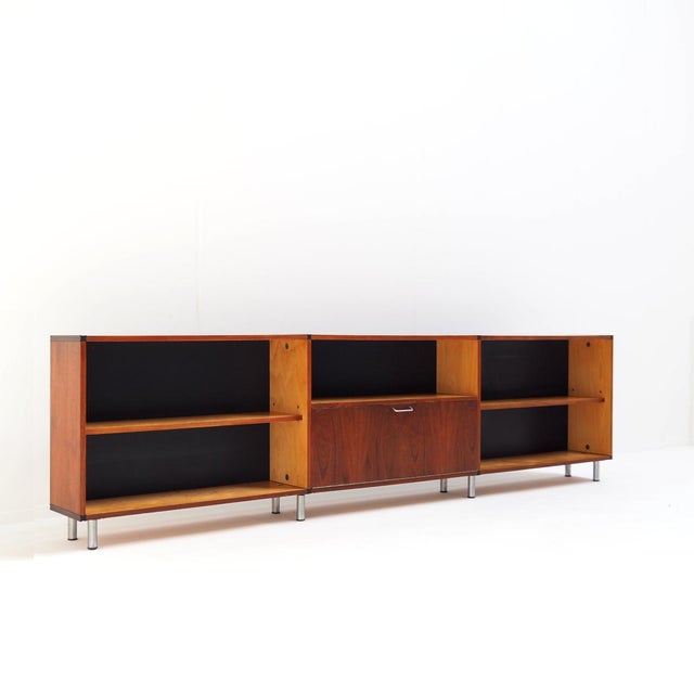 Mid-Century Modern Dutch Made to Measure Sideboard in Teak, 1950s For Sale - Image 6 of 12