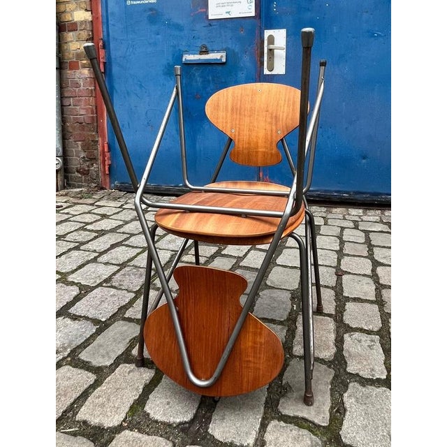 Vintage Bentwood Chairs by Steen Eiler Rasmussen and Kai Lyngfeldt Larsen for Danbork, Set of 2 For Sale - Image 4 of 11