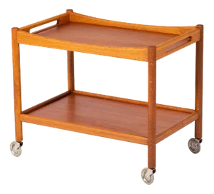 Mid-Century Danish Bar Cart by Hans J. Wegner for Andreas Tuck, 1950s