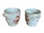 Ceramic Vintage Floral Porcelain Cachepots With Gilded Rococo Handles For Sale - Image 7 of 12