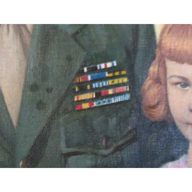 Mid Century American Ancestor Painting by S. Shimazu, 1955 For Sale - Image 9 of 14