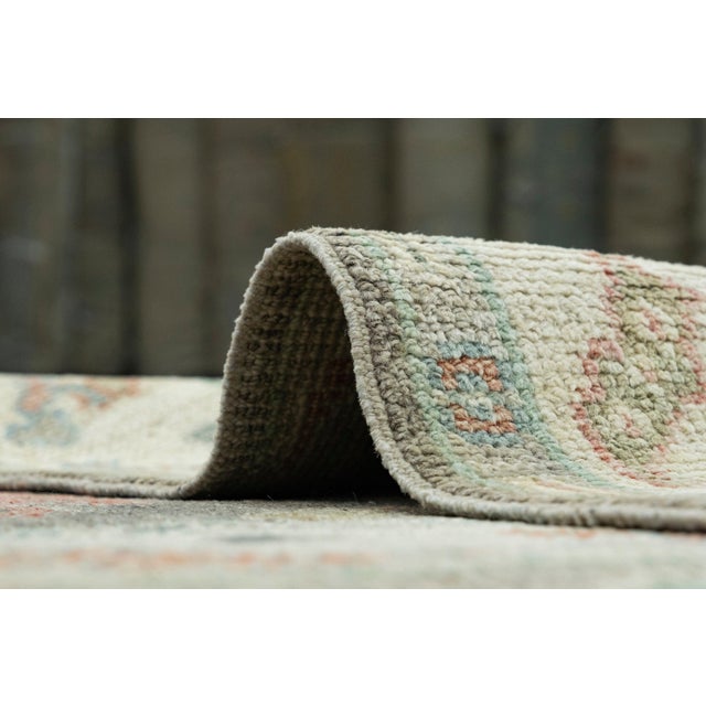 Textile Turkish Oushak Runner Rug 2'9" x 8'2" #17501 For Sale - Image 7 of 8