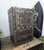 Metal Antique Italian Wrought Iron Hobnail Safe Strong Box or Bar Cabinet, 18th Century For Sale - Image 7 of 10